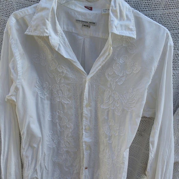 Consumers Union  UnisexVintage Crewel Button Down.L - Picture 2 of 11